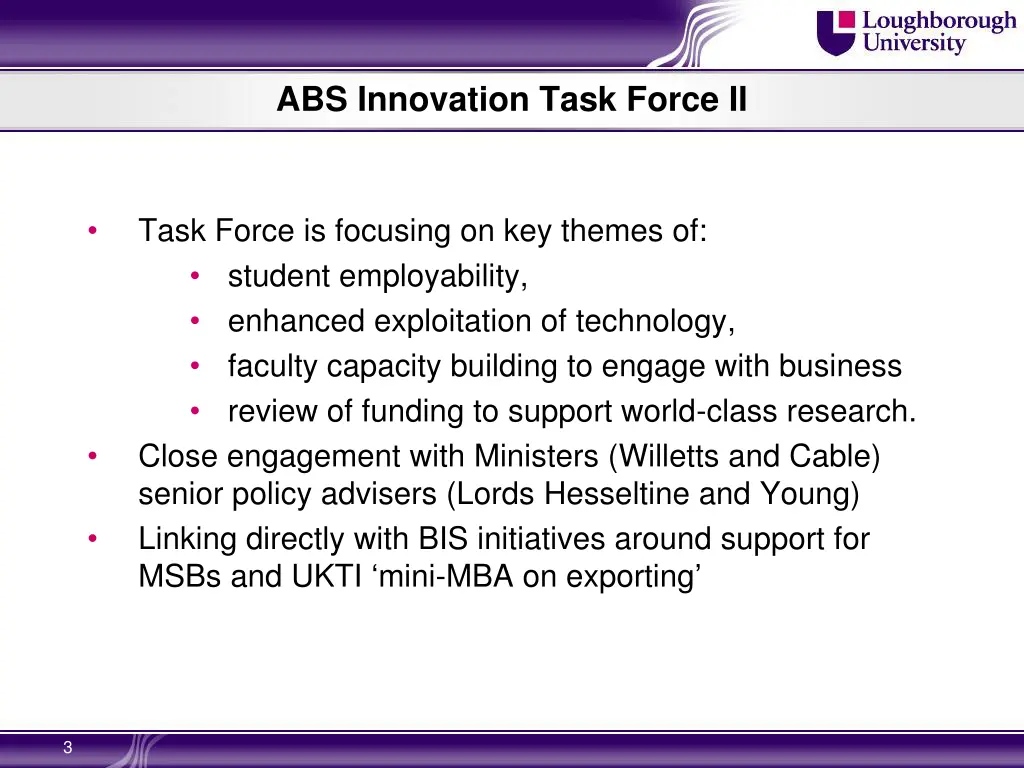 abs innovation task force ii