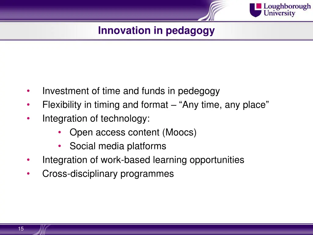 innovation in pedagogy