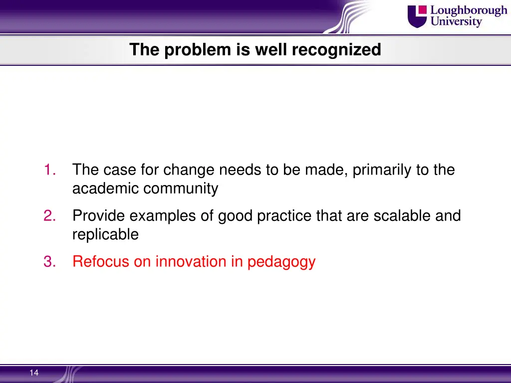 the problem is well recognized 2