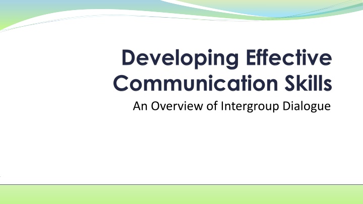 an overview of intergroup dialogue