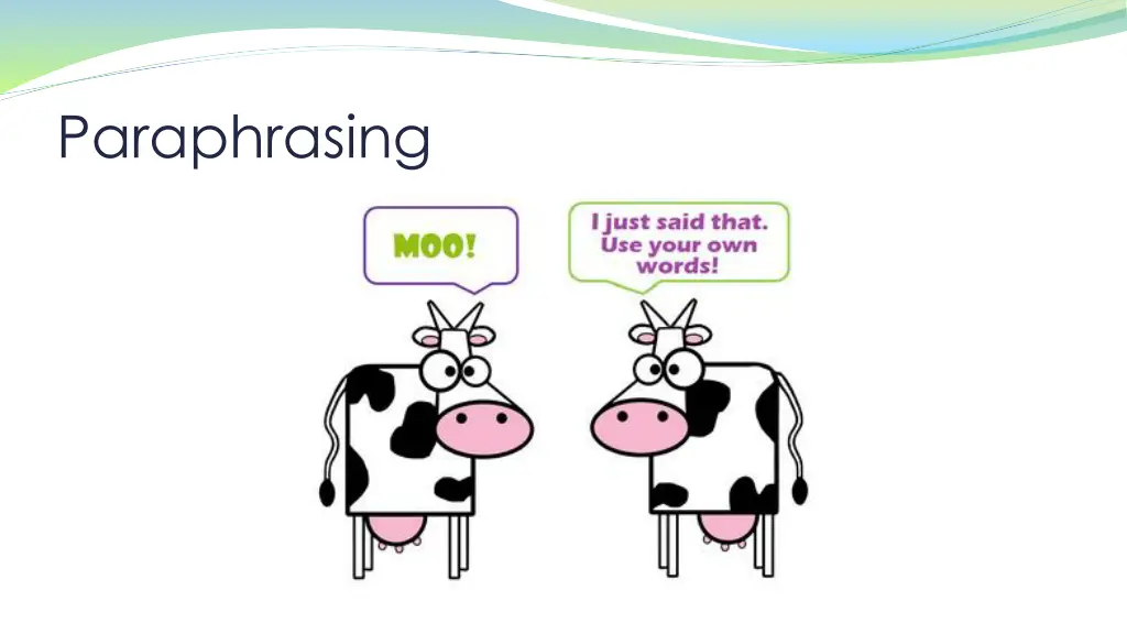 paraphrasing