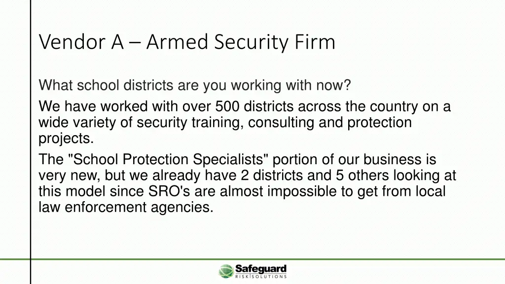 vendor a armed security firm 1
