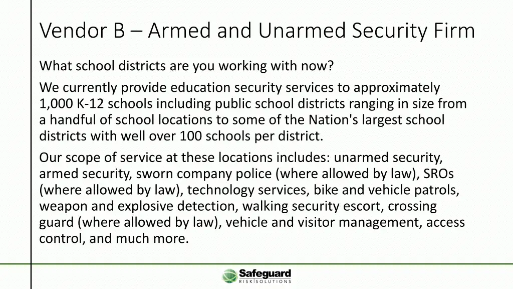 vendor b armed and unarmed security firm 1