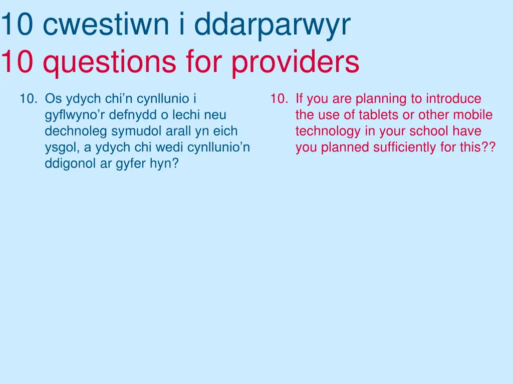 10 cwestiwn i ddarparwyr 10 questions 3