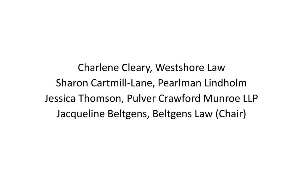 charlene cleary westshore law sharon cartmill