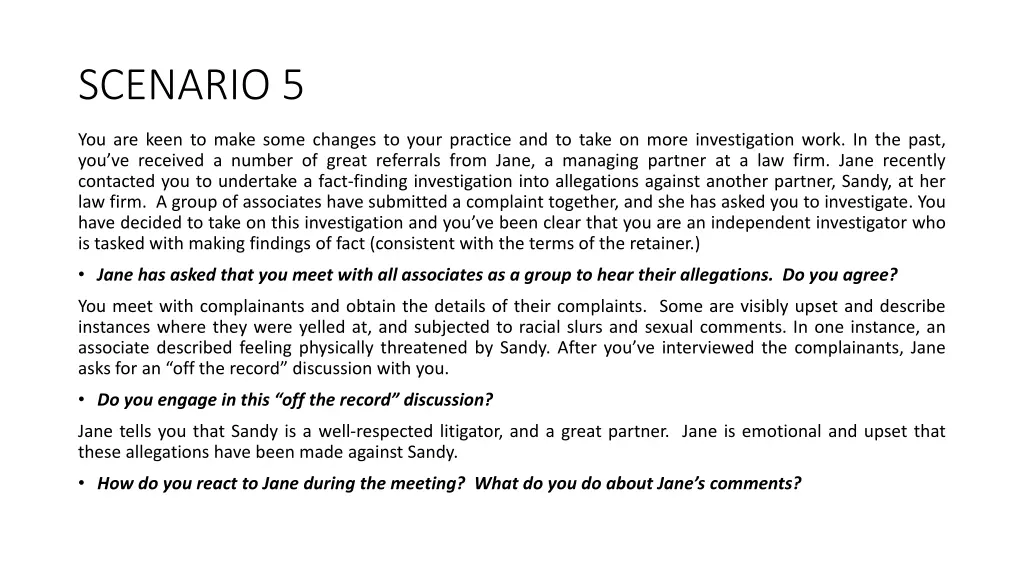 scenario 5