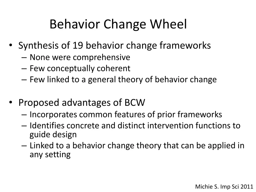 behavior change wheel