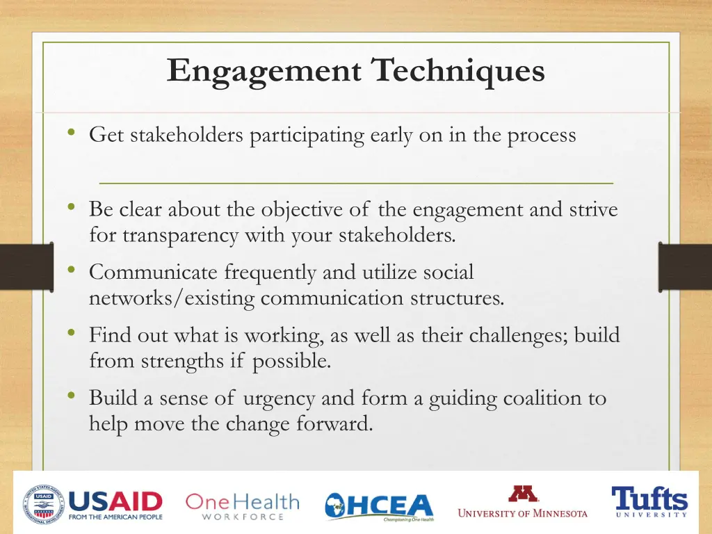 engagement techniques
