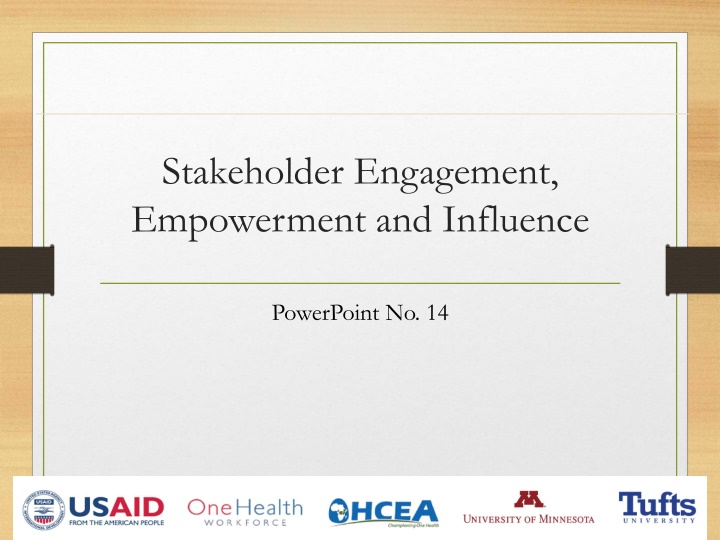 stakeholder engagement empowerment and influence