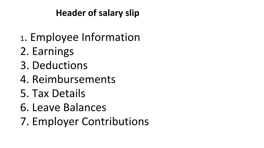 header of salary slip 1