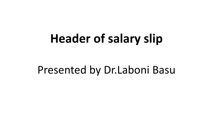 header of salary slip
