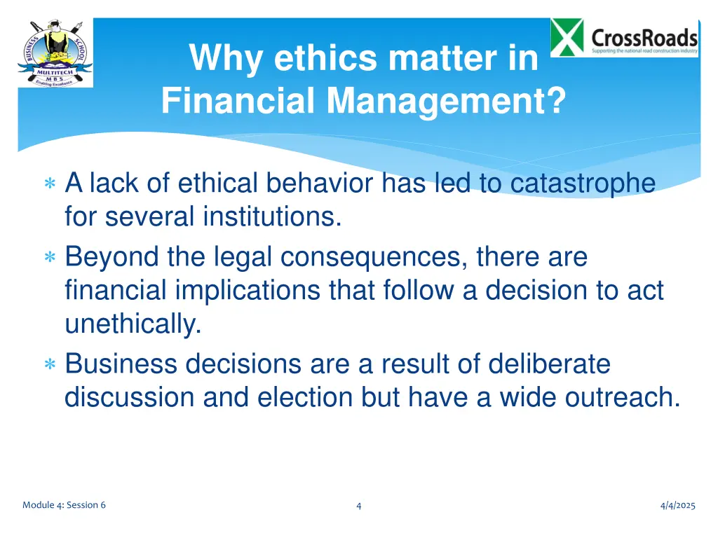 why ethics matter in financial management