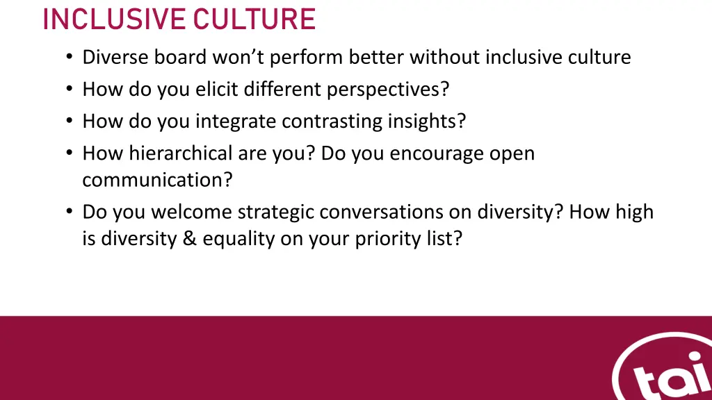 inclusive culture