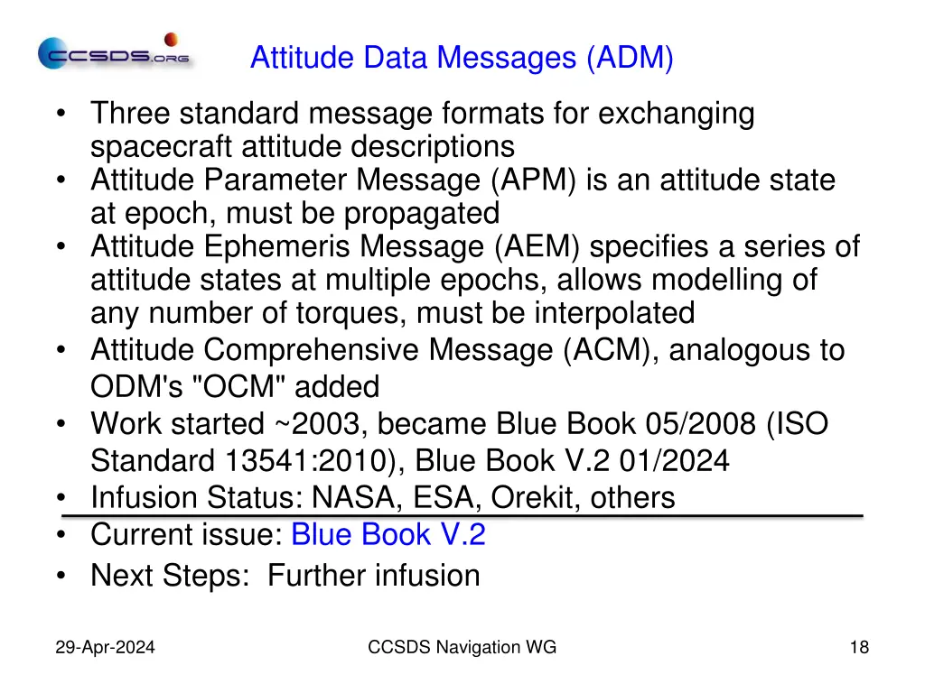 attitude data messages adm