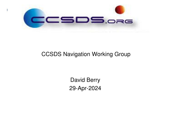 ccsds navigation working group