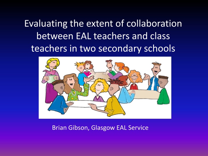 evaluating the extent of collaboration between