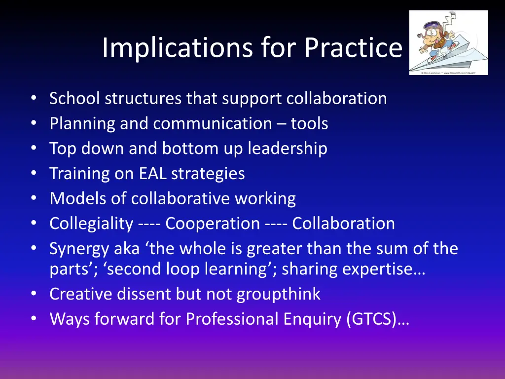 implications for practice