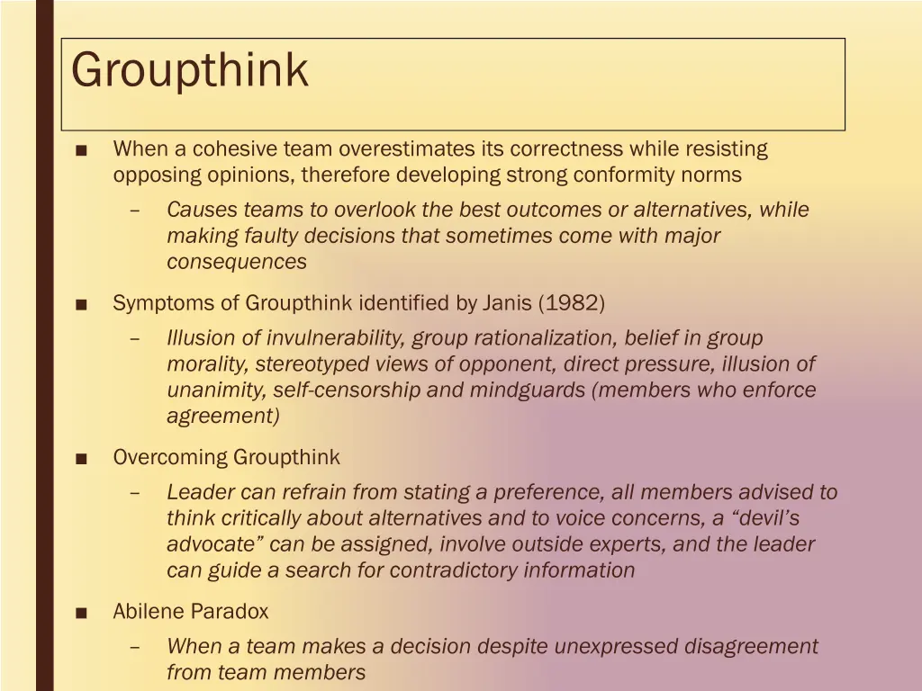 groupthink