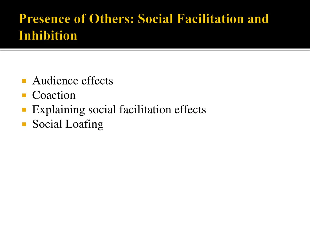 audience effects coaction explaining social