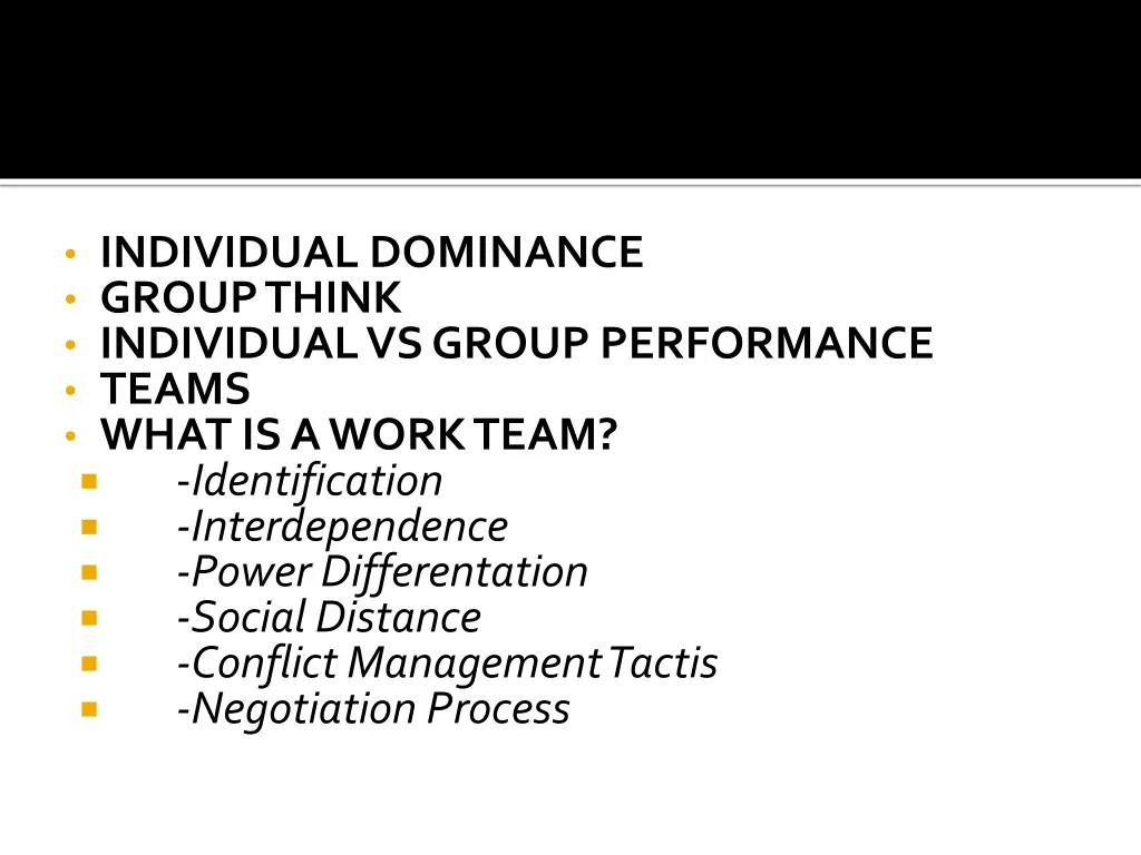 individual dominance group think individual