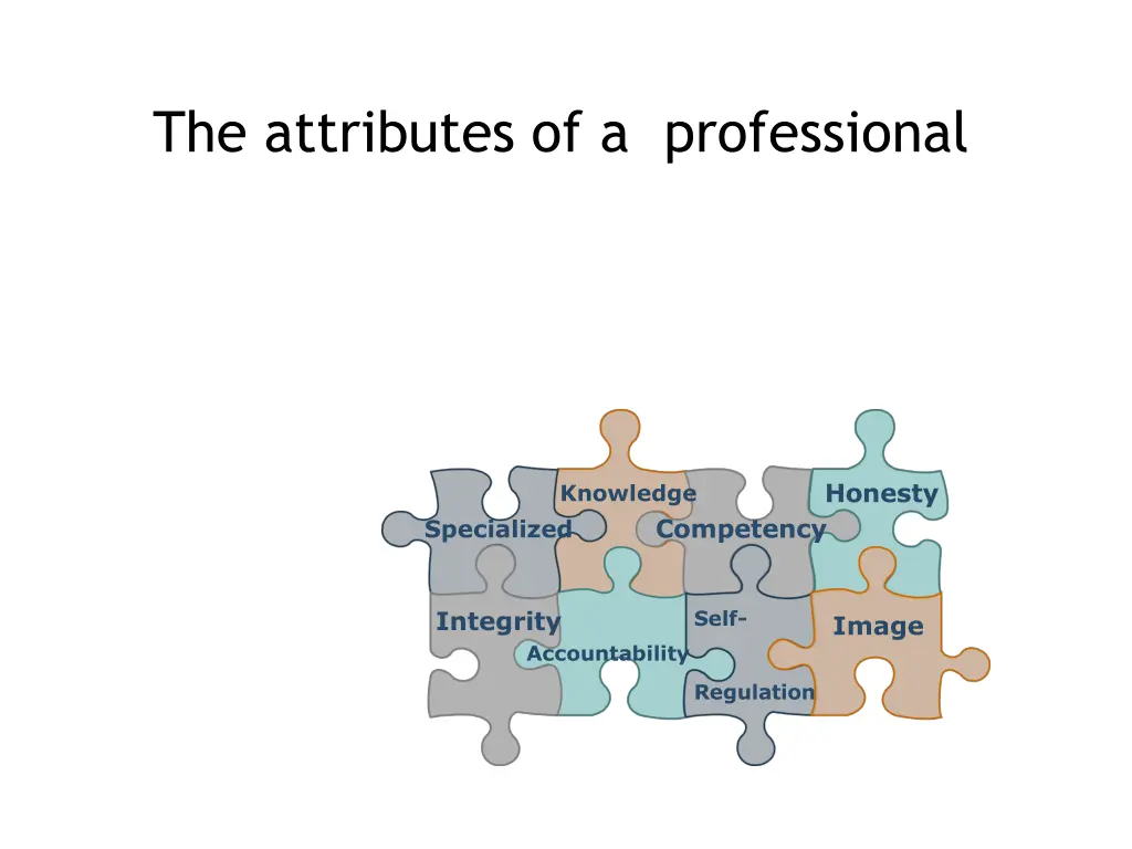 the attributes of a professional