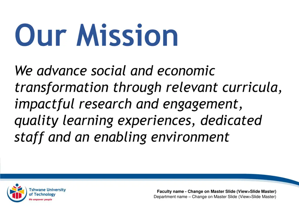 our mission