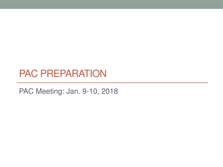pac preparation