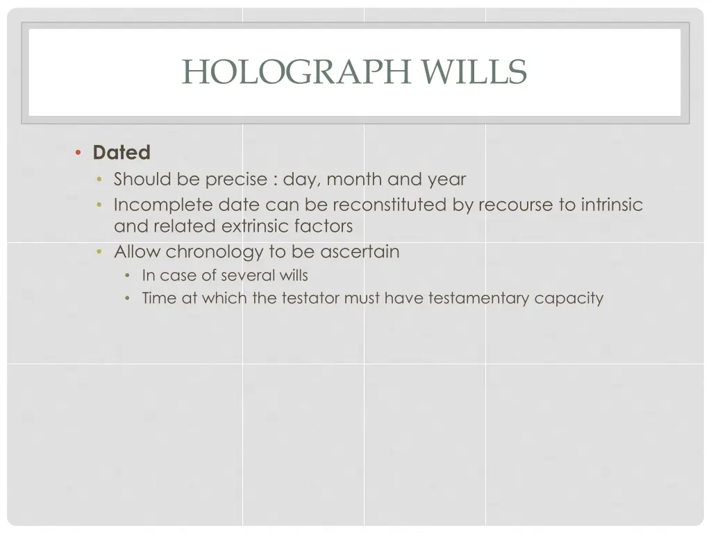 holograph wills 1