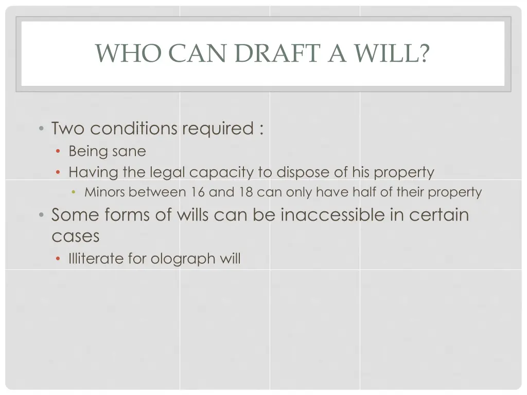 who can draft a will