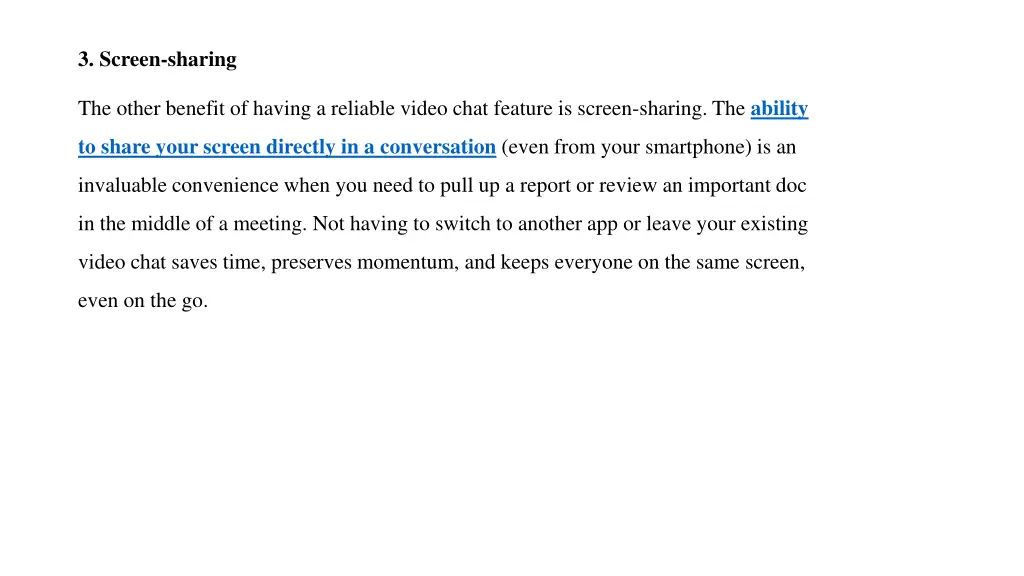 3 screen sharing