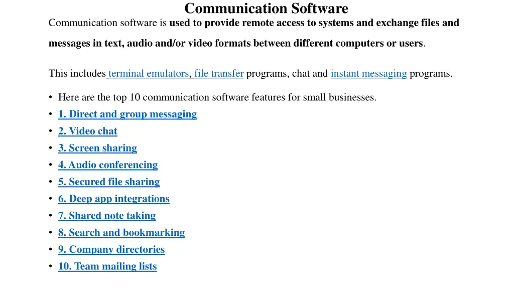 communication software