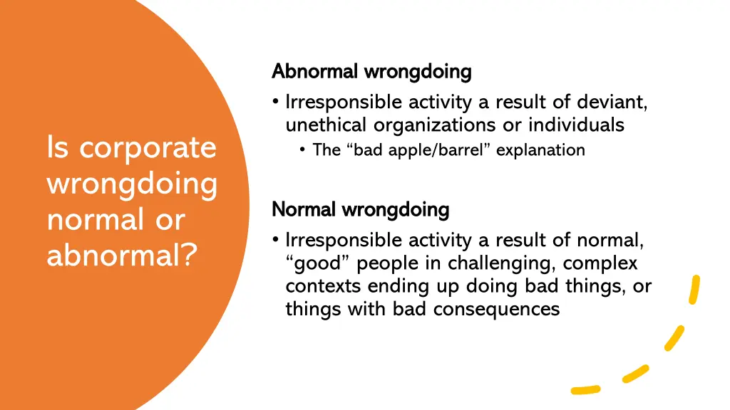abnormal wrongdoing abnormal wrongdoing