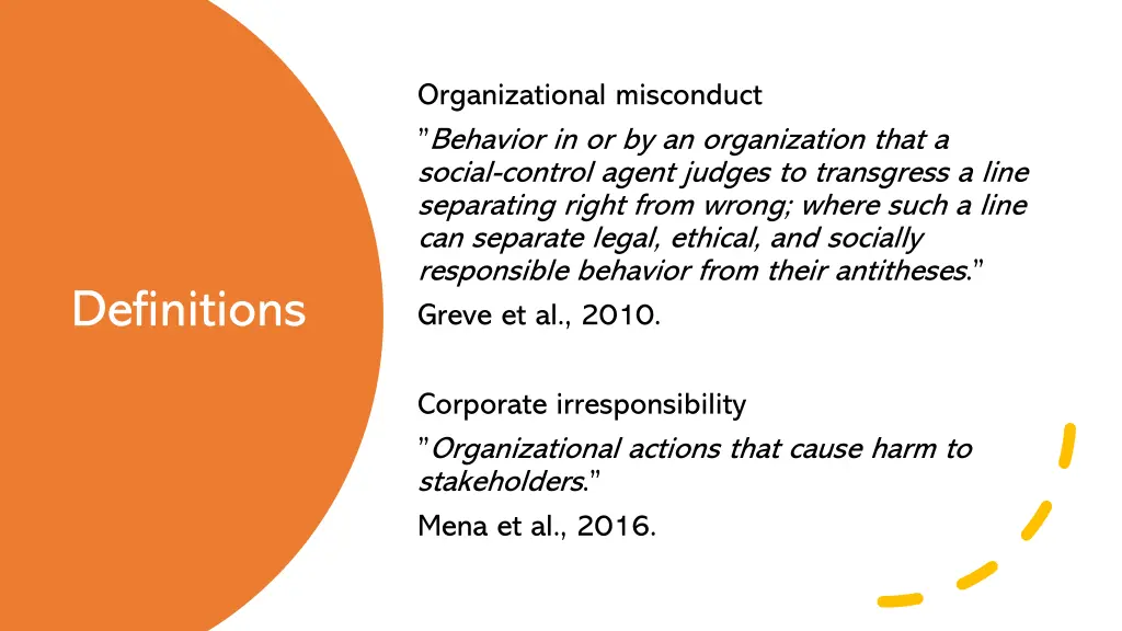 organizational misconduct behavior