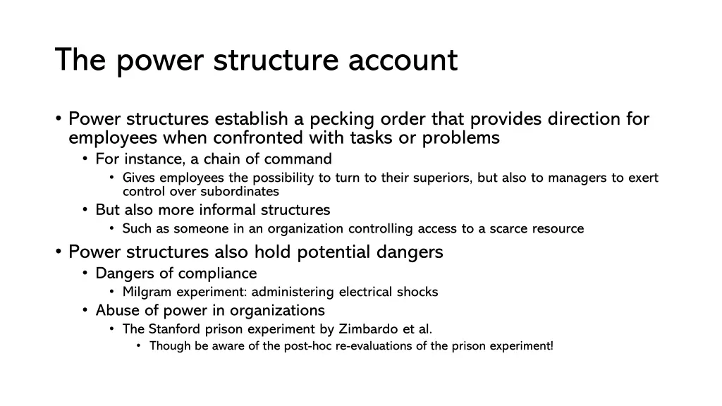 the power structure account
