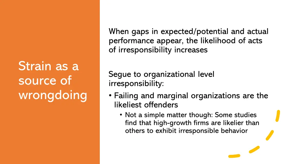 when gaps in expected potential and actual