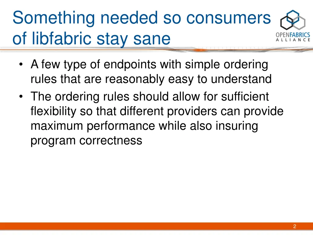 something needed so consumers of libfabric stay
