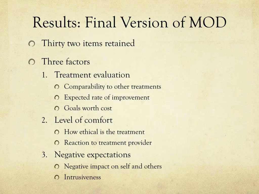 results final version of mod