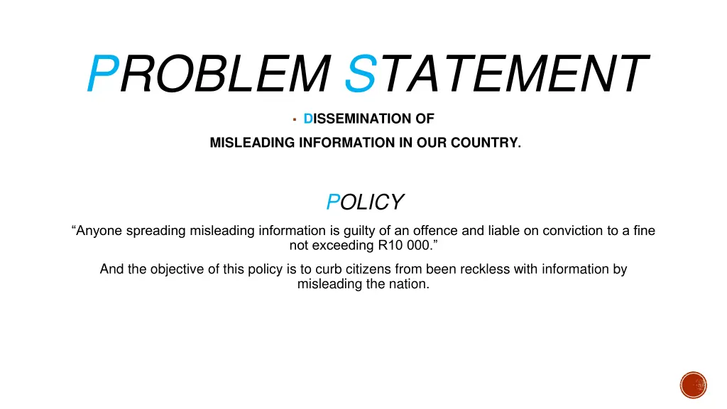 problem statement