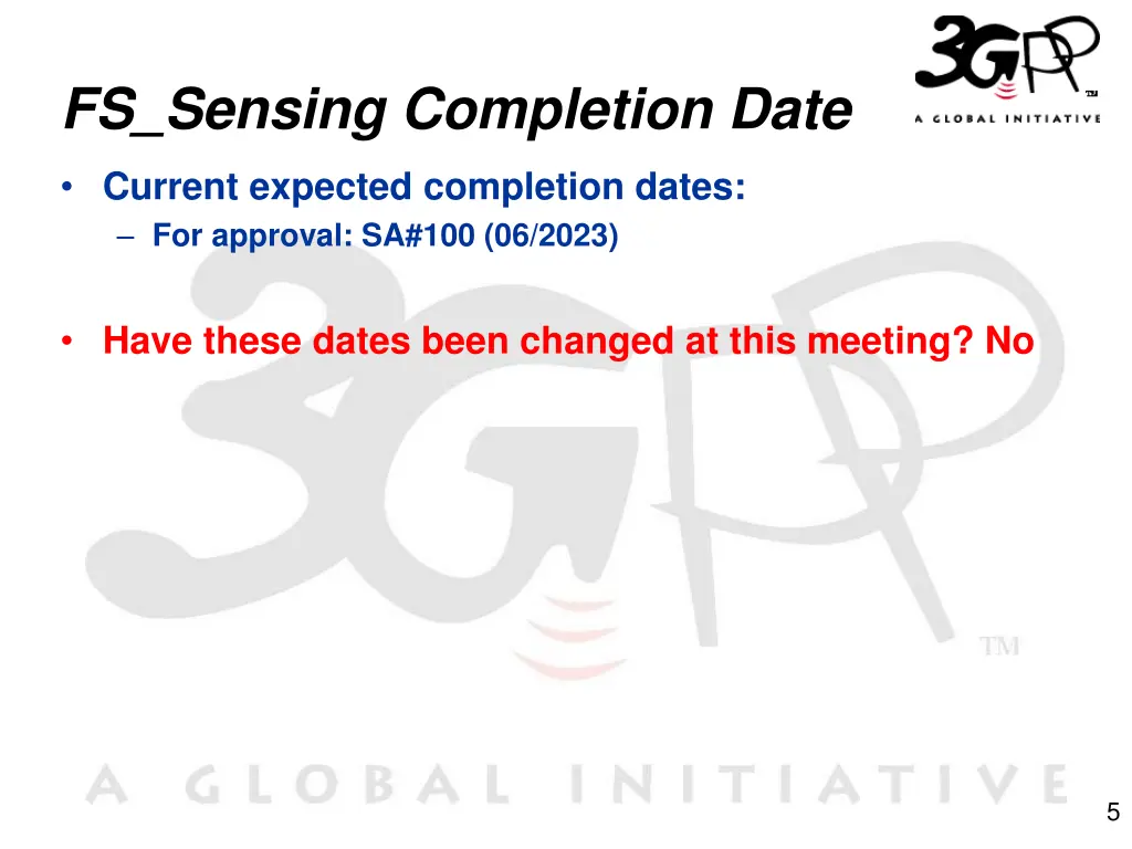 fs sensing completion date