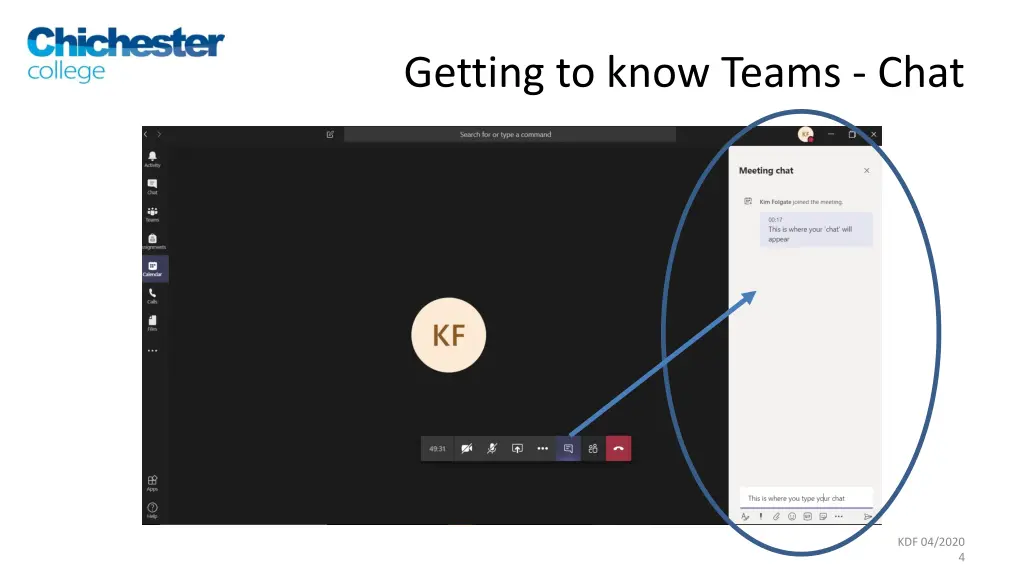 getting to know teams chat