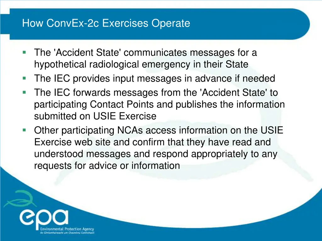 how convex 2c exercises operate