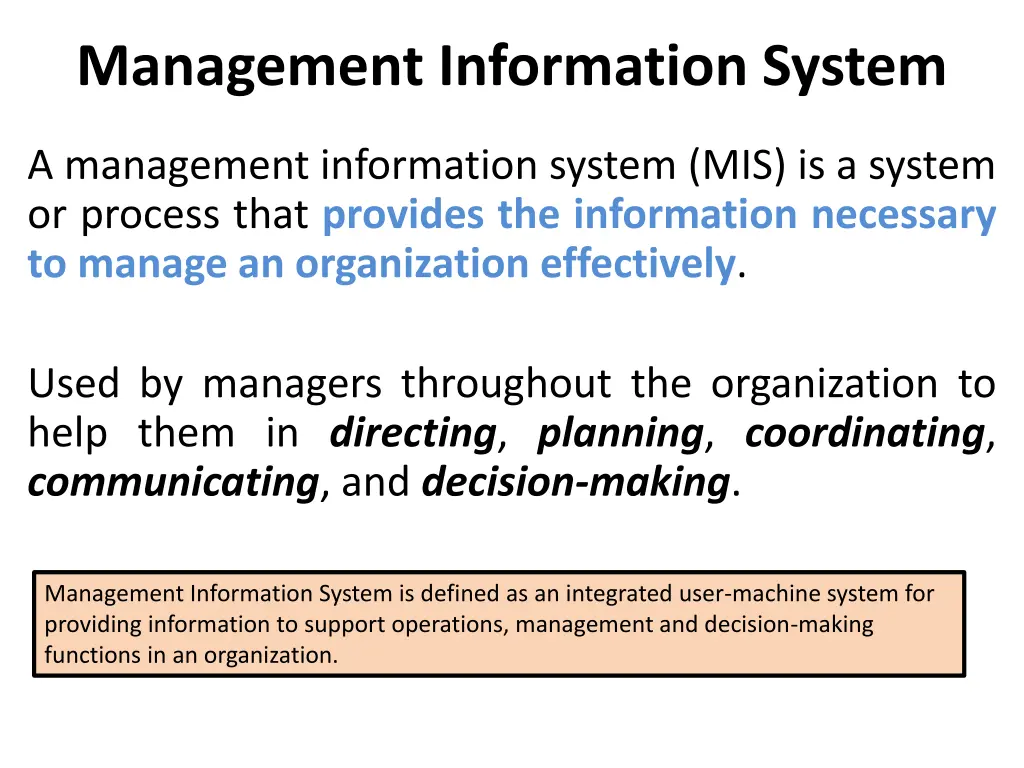 management information system