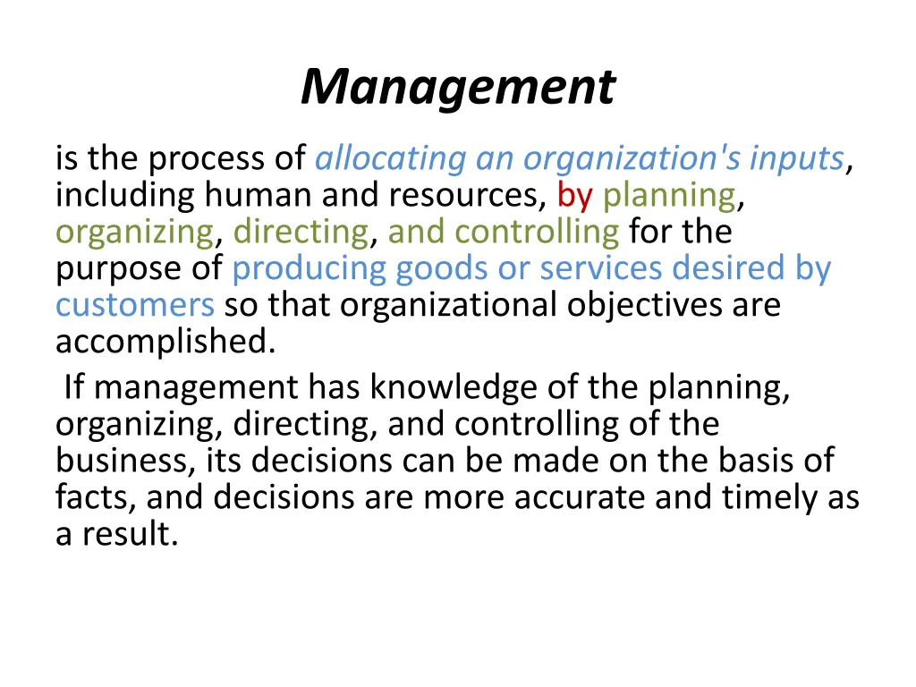 management