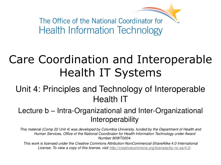 care coordination and interoperable health