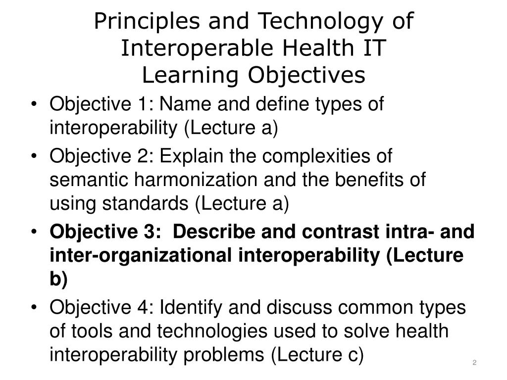 principles and technology of interoperable health