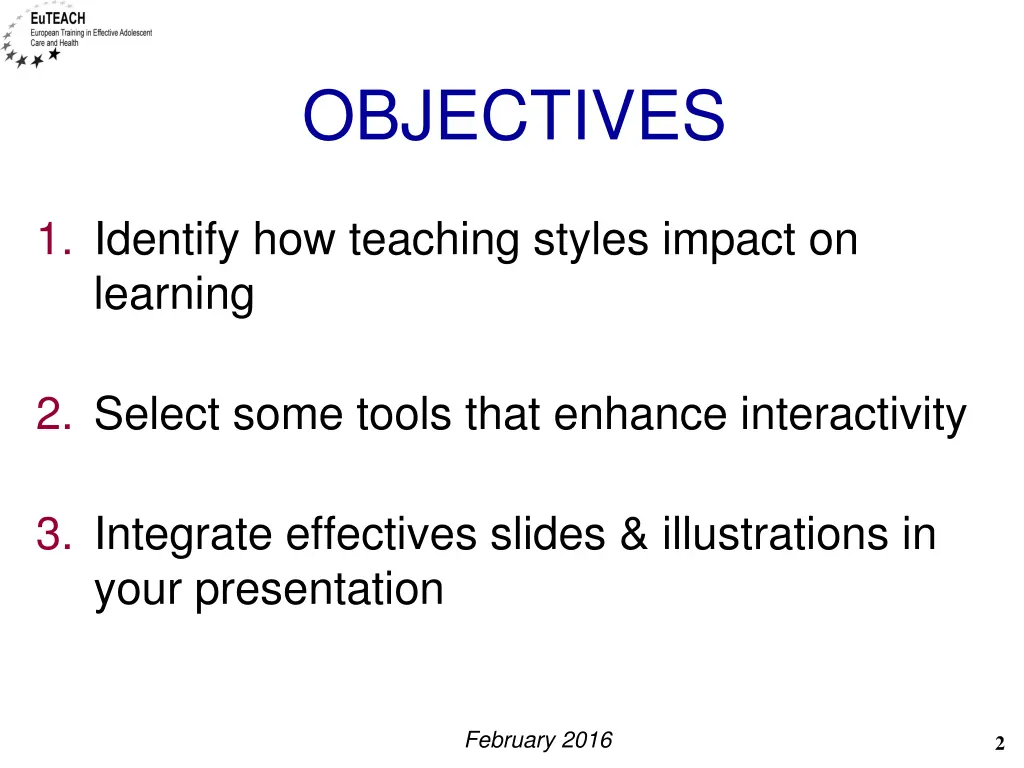 objectives