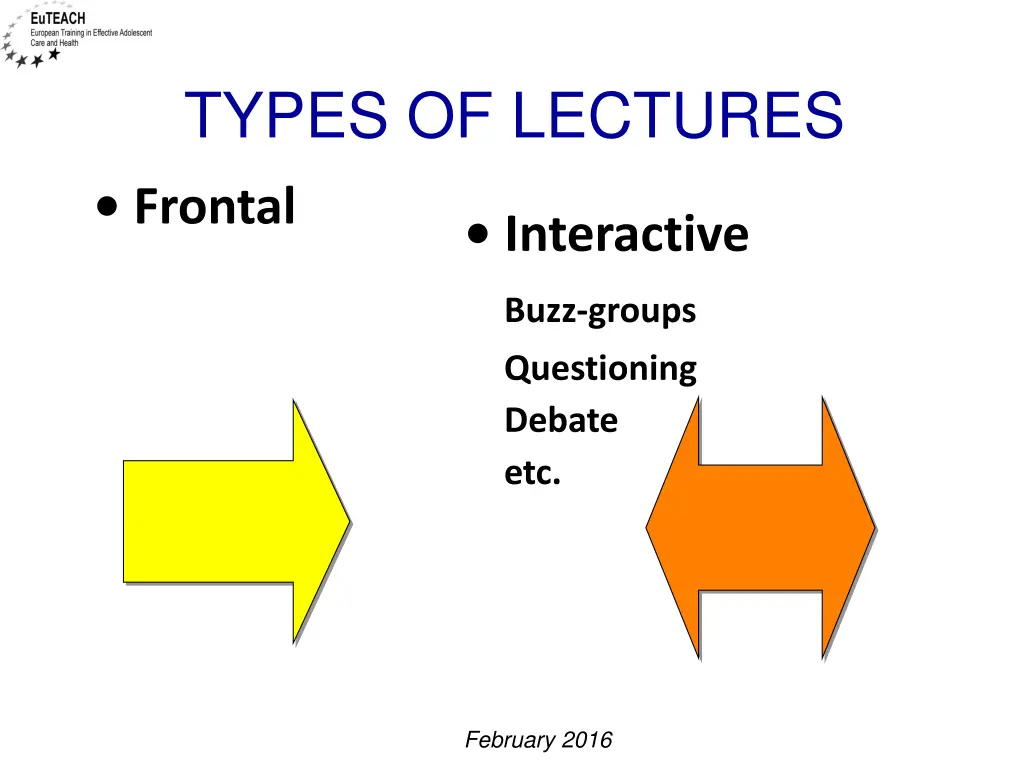types of lectures