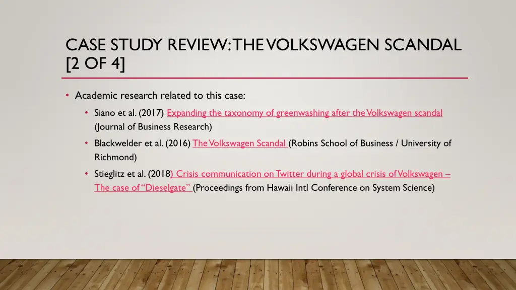 case study review the volkswagen scandal 2 of 4