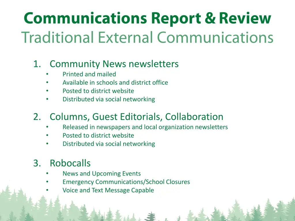 1 community news newsletters printed and mailed