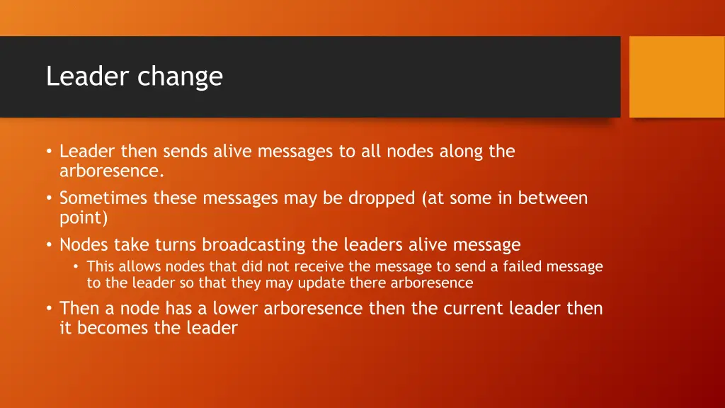 leader change
